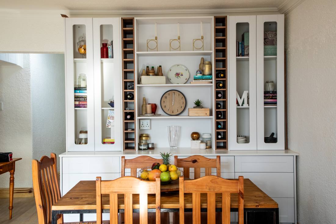 Dining area and shelving