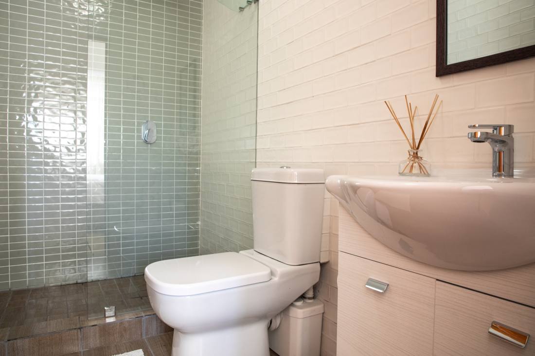 En-suite shower