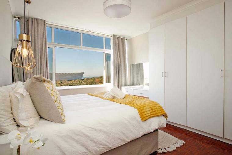 Bedroom looking toward the stadium