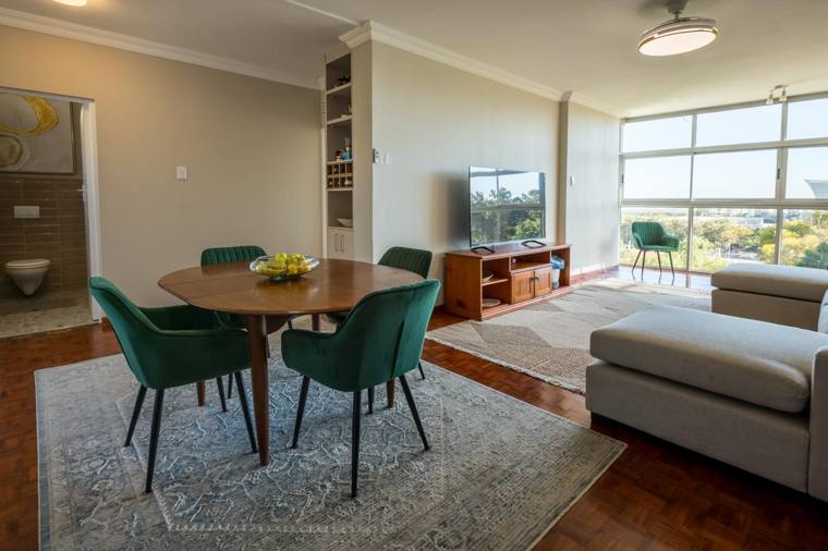 Living room with stadium view